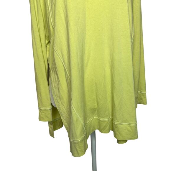 Eileen Fisher Oversized Small Yellow Tencel Blend Crewneck Sweater Sweatshirt - Picture 3 of 7